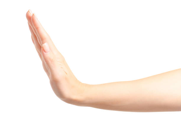 istock Female hand gives five 981865096