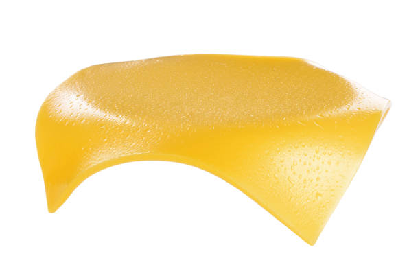 slice of cheese isolated
