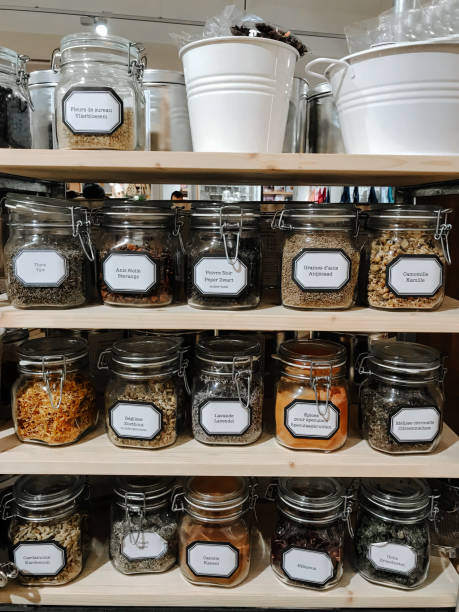 istock Cans with spices at the shelves 981877984