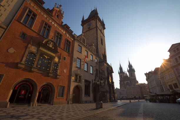 istock Historical astronomical clock in Old Town Square in Prague, Czech Republic 981892382