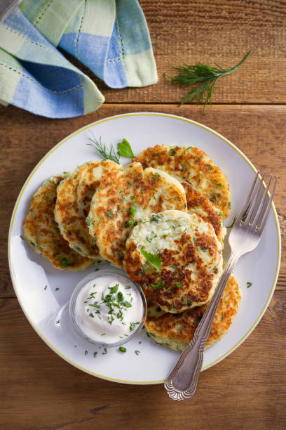 istock Mashed Potato and Cheese Cakes. Potato Pancakes, Fritters 981950280