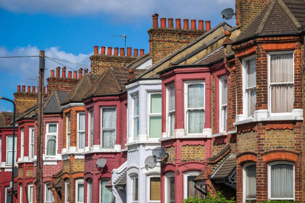 istock British terraced houses in London with a telephone pole 981964592