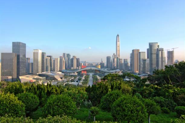 istock Shenzhen, China skyline in the evening 981972370