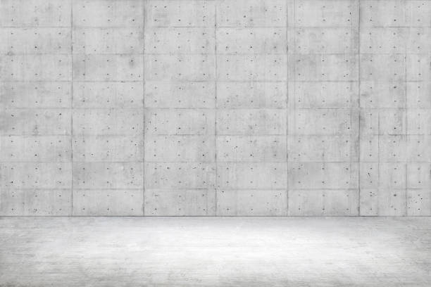 istock Abstract interior of empty room with concrete wall and floor 981988580