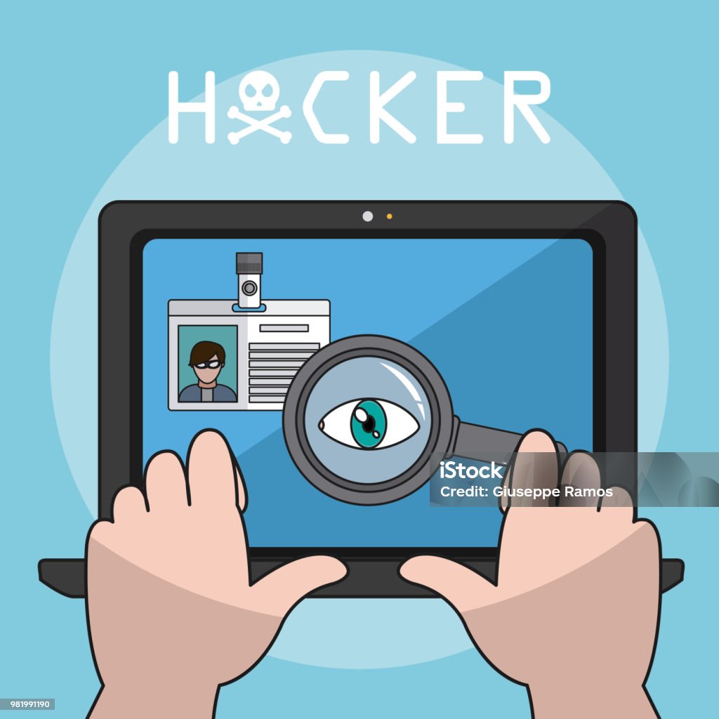 Hackare Hacker And Cyber Security Stock Illustration - Download Image Now ...