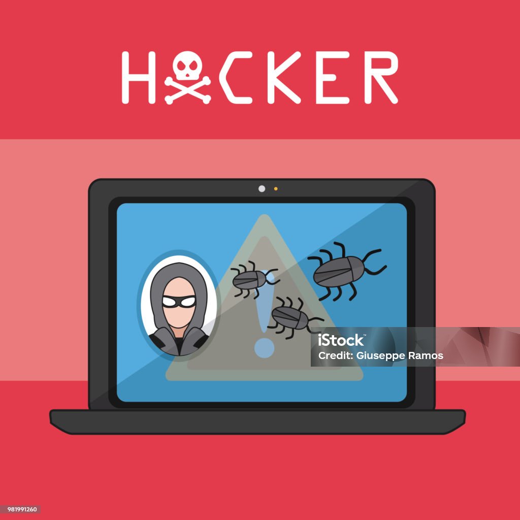 Hackare Hacker And Cyber Security Stock Illustration - Download Image Now ...