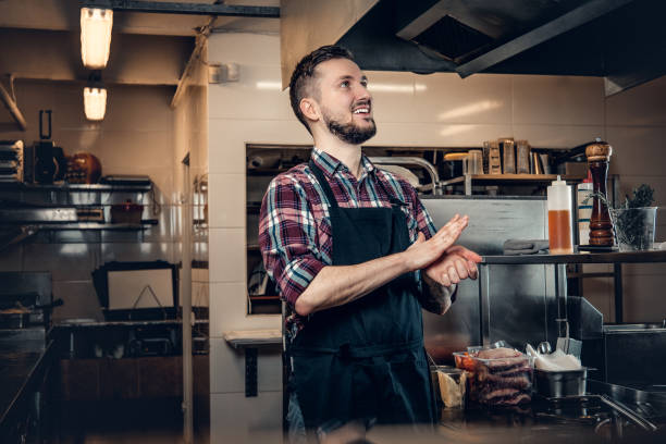 istock Portrait of master chef in a kitchen. 981991812