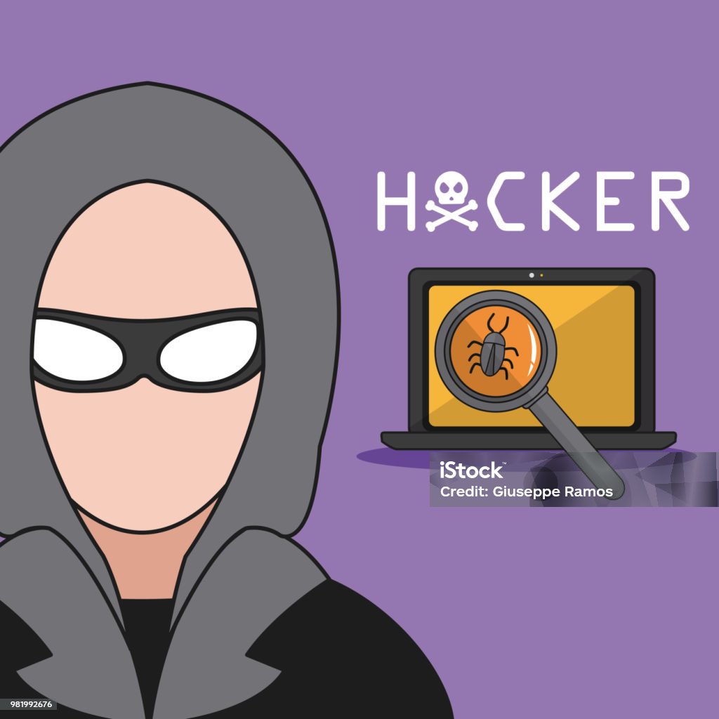 Hackare Hacker And Cyber Security Stock Illustration - Download Image Now ...