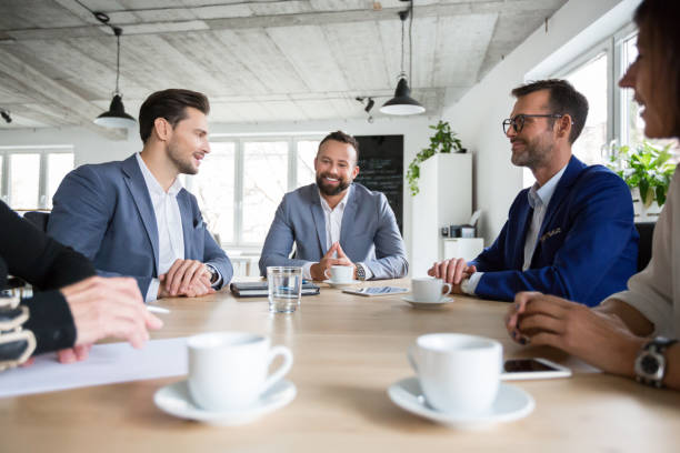 istock Coworkers making great meeting discussion 981993186