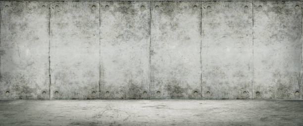 istock Abstract interior of empty room with concrete wall and floor 981993272