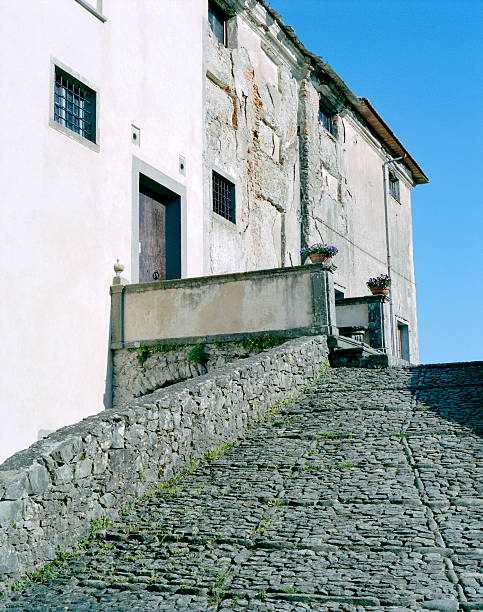 Sulla magnifica Toscana: Villa Brignole, Gavedo Village, Italia - foto stock