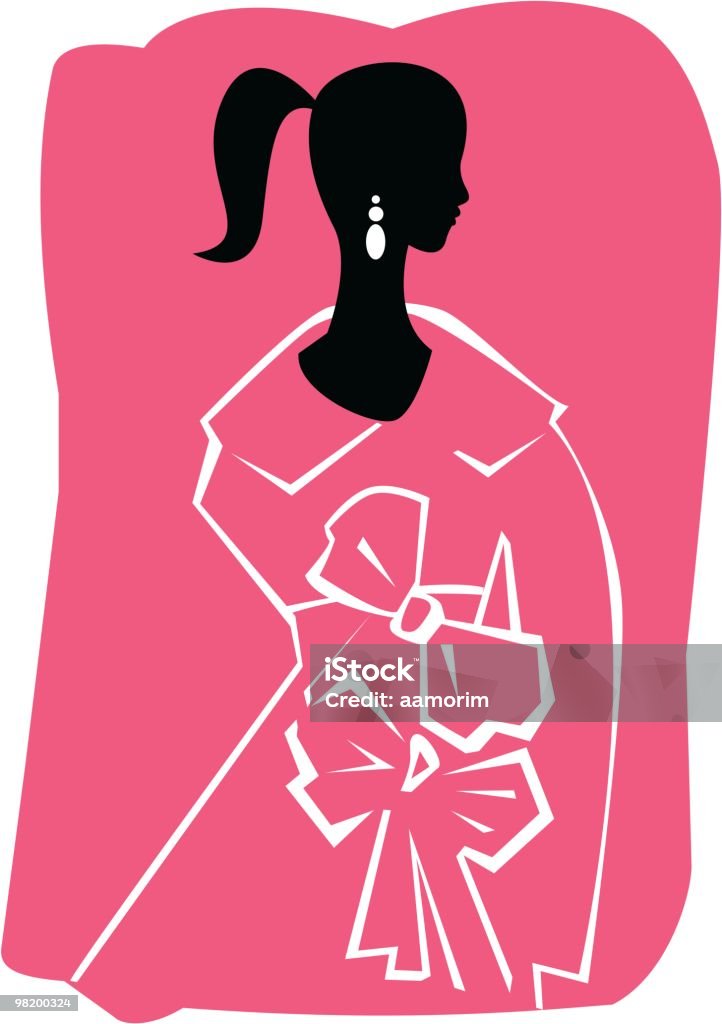 Femme silhouette - clipart vectoriel de Adulte libre de droits
