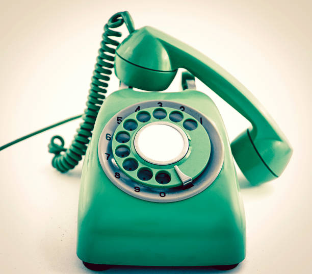istock vintage  retro phone  green 982005596