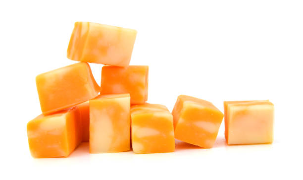 istock Cubes of Colby Cheese isolated on white 982007116