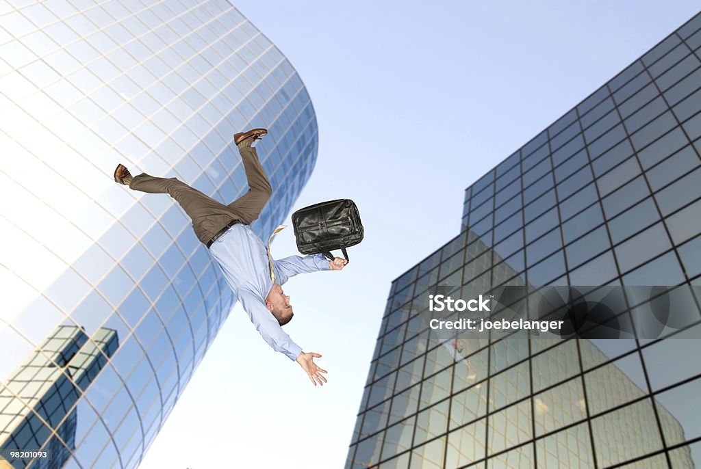 Man Jumping Off Building Stock Photo Download Image Now Briefcase
