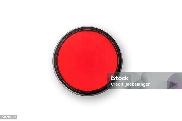 Red Panic And Stop Button Stock Photo - Download Image Now - Panic Button, Color Image, Copy Space