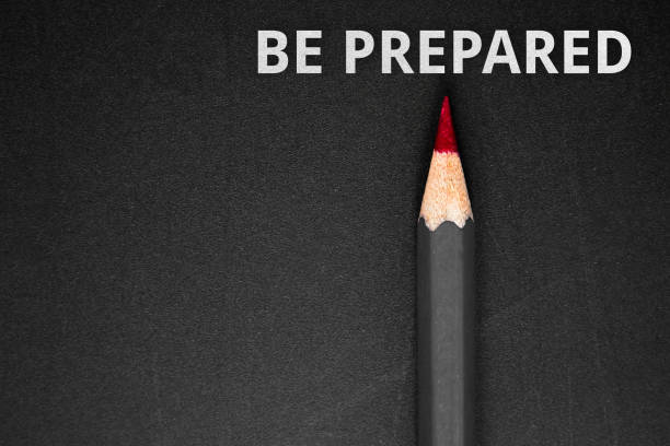istock Text Be prepared with pencil on black / business concept 982024570