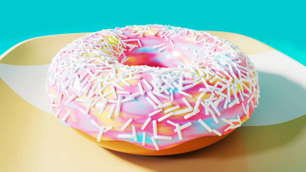 istock Cartoony style Colorful Donuts 982025210