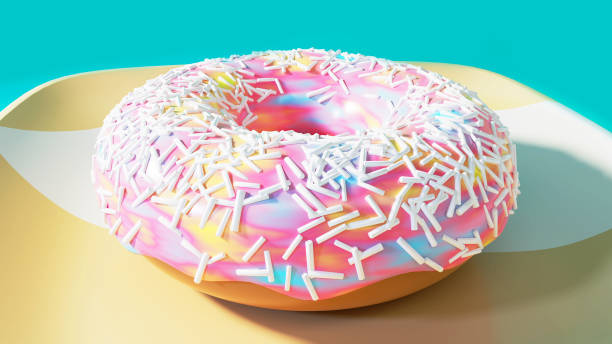 istock Cartoony style Colorful Donuts 982025220