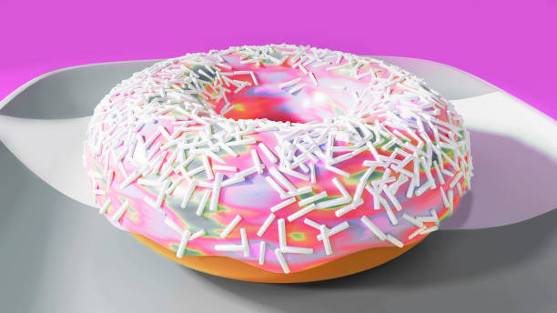 istock Cartoony style Colorful Donuts 982025228
