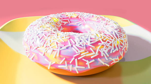 istock Cartoony style Colorful Donuts 982025230