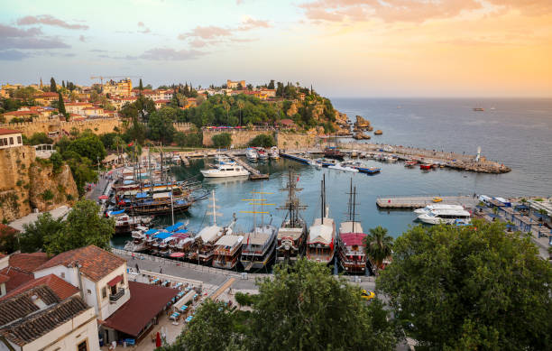 istock Boats in Antalya Harbour, Turkey 982045840