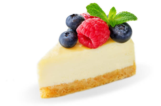 istock Cheesecake with fresh berries and mint leaves 982060884