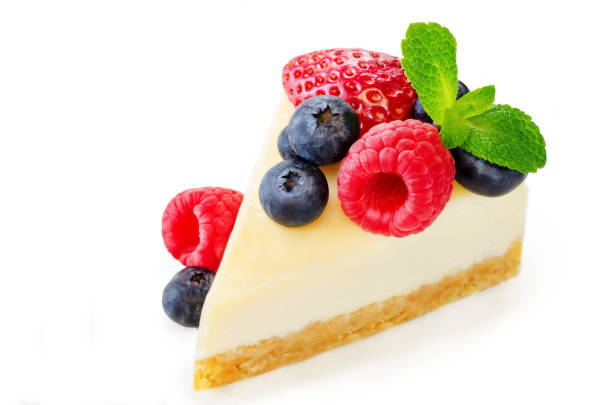 istock Cheesecake with fresh berries and mint leaves 982060890