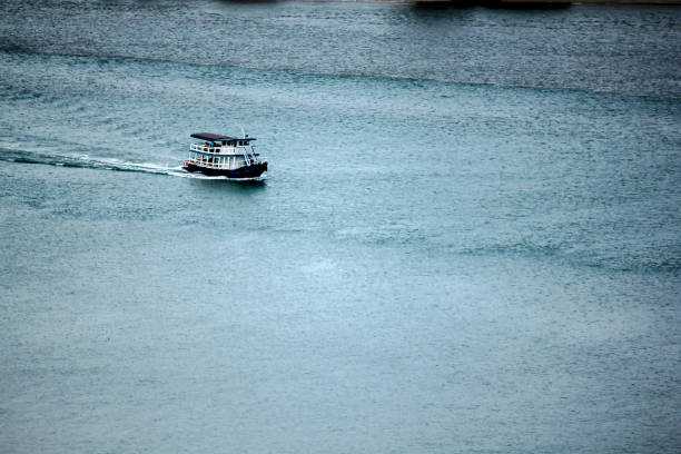 istock White boat in the sea. 982069832