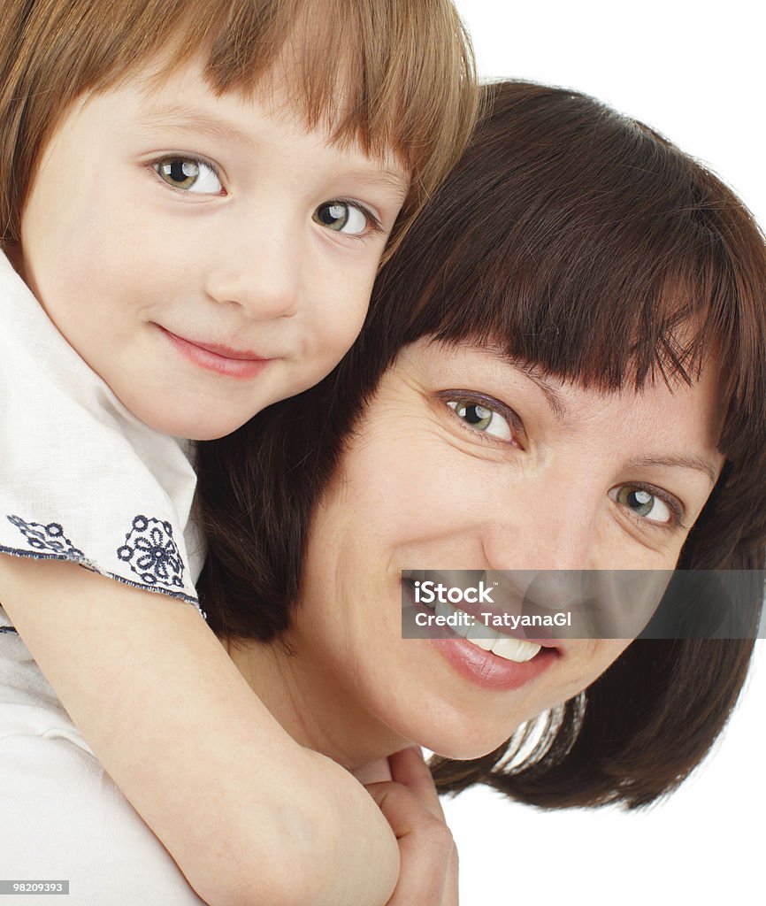 Mutter mit Tochter - Lizenzfrei Alleinerzieherin Stock-Foto