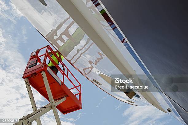 Yacht Maintenance Stock Photo - Download Image Now - Repairing, High Up, Shipyard