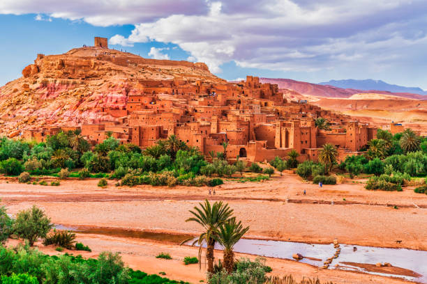 Ait Benhaddou - Ancient city in Morocco North Africa Ait Benhaddou - Ancient city in Morocco North Africa casbah stock pictures, royalty-free photos & images