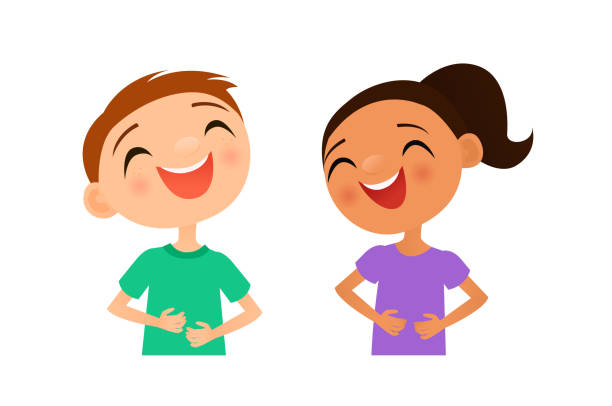37,298 Kids Laughing Illustrations & Clip Art - iStock | Kids laughing  together, Group of kids laughing, Two kids laughing