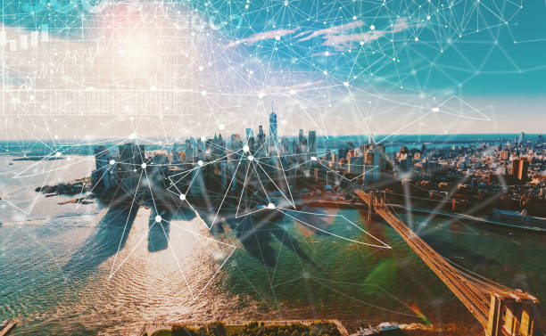istock Digital Graph with New York City 982128548