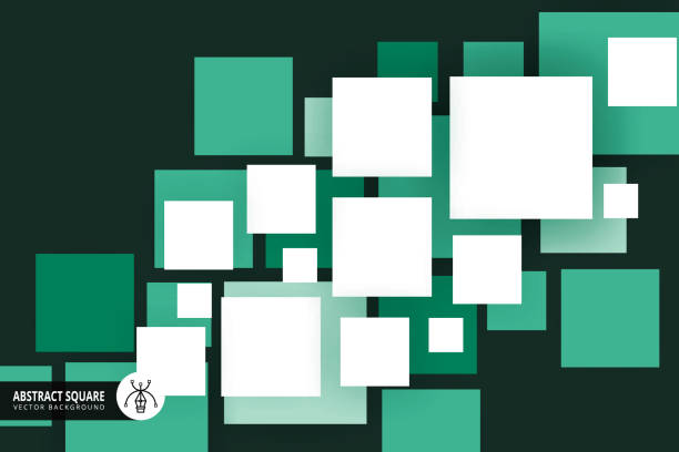 Abstract squares background Geometric Shape, Cube Shape, Shape, Tile, Tiled Floor minecraft floor patterns stock illustrations