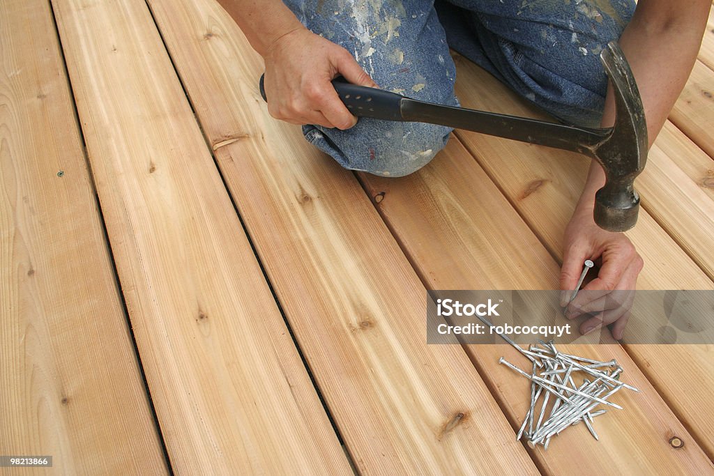 Nailing - Photo de Terrasse en bois libre de droits