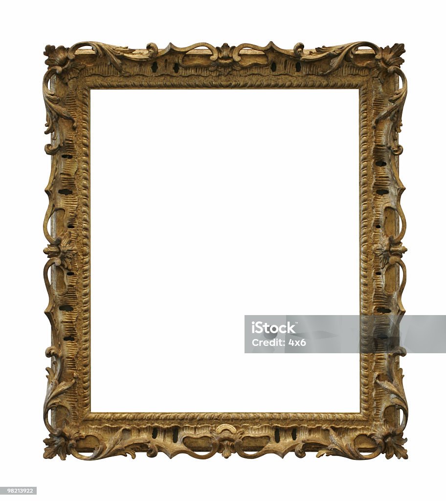 Fancy old frame to use in your design  Antique Stock Photo
