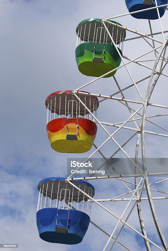 Colorful ferris wheel carriages  Carriage Stock Photo