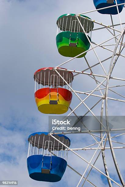 Colorful Ferris Wheel Carriages Stock Photo - Download Image Now - Carriage, Ferris Wheel, Railroad Car