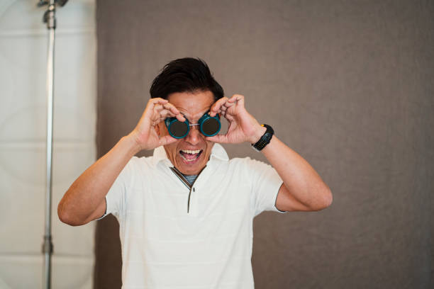 istock Senior man wearing underwater goggles 982208740