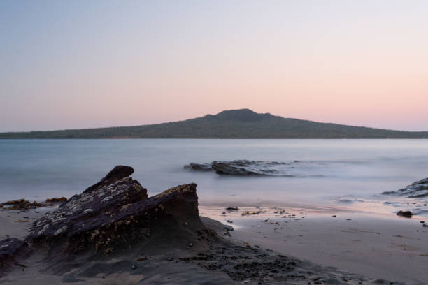 Rangitoto Volcano Island Auckland New Zealand Rangitoto Volcano Island Auckland New Zealand rangitoto island stock pictures, royalty-free photos & images