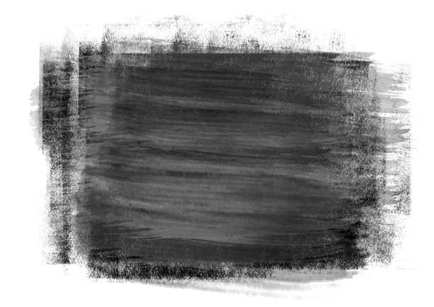 istock Black color patches graphic brush strokes design effect element for background 982223924