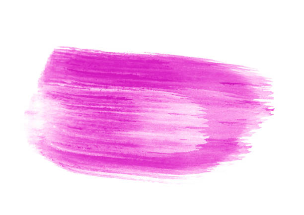 istock Purple water color patches graphic brush strokes design effect element for background 982224012