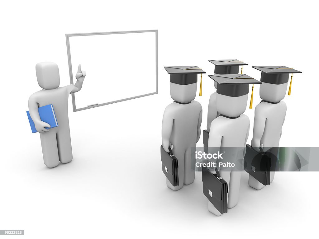 Professor e alunos de negócios - Foto de stock de Adulto royalty-free