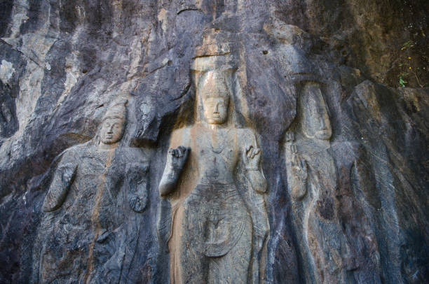 istock Buduruwagala is an ancient buddhist temple complex in Sri Lanka. 982235406