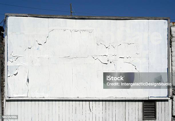 Blank Billboard Stock Photo - Download Image Now - Billboard, Torn, Textured