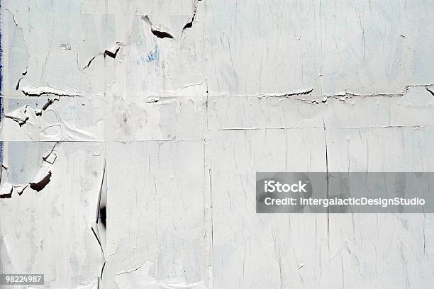 Blank Billboard With Weathered Posters Stock Photo - Download Image Now - Wall - Building Feature, Poster, Billboard