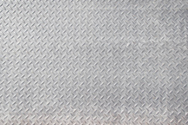 istock Grunge  Industrial Checker Plate Background Texture with Worn Rusty Embossed Raised Diamond Tread Pattern Wallpaper 982249962
