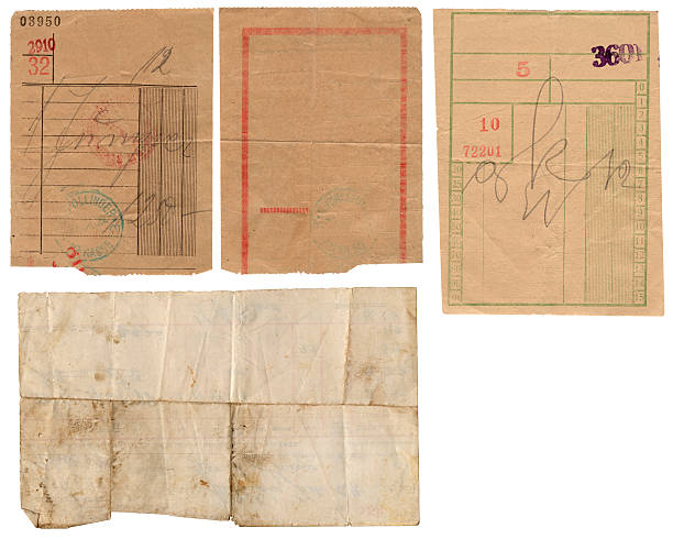 istock Vintage Paper Receipts XXL 98225043