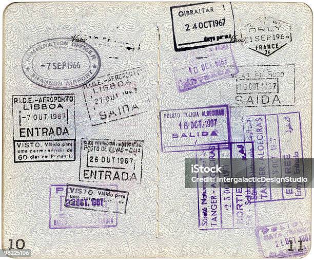 Foto de 1960 Estados Unidos Passport Xxl C Traçado De Recorte e mais fotos de stock de Fora De Moda - Estilo